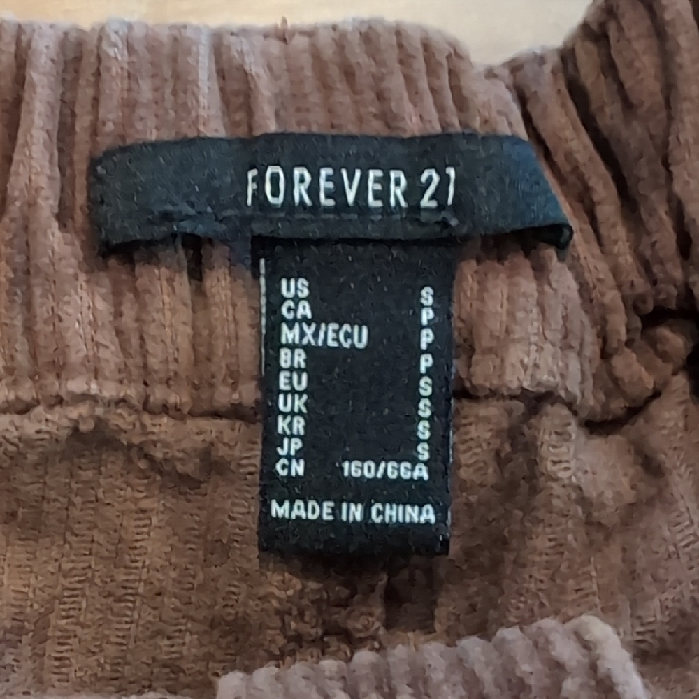 Brown Corduroy Women's Shorts - Picture 2 of 4